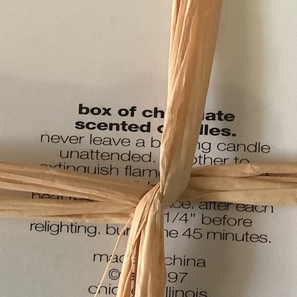 Vtg TAG 1997 Box Of Chocolate Scented Candles Gift Set of 4 Je t'aime French - Picture 5 of 6